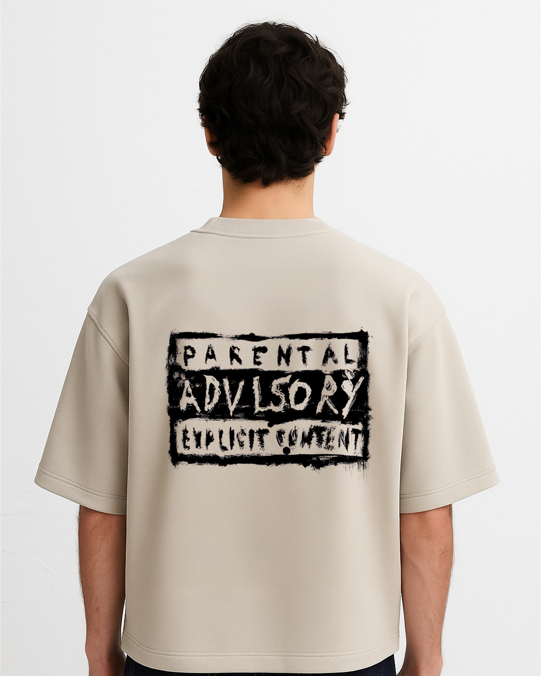 Parental Advisory Graffiti Oversized Tee