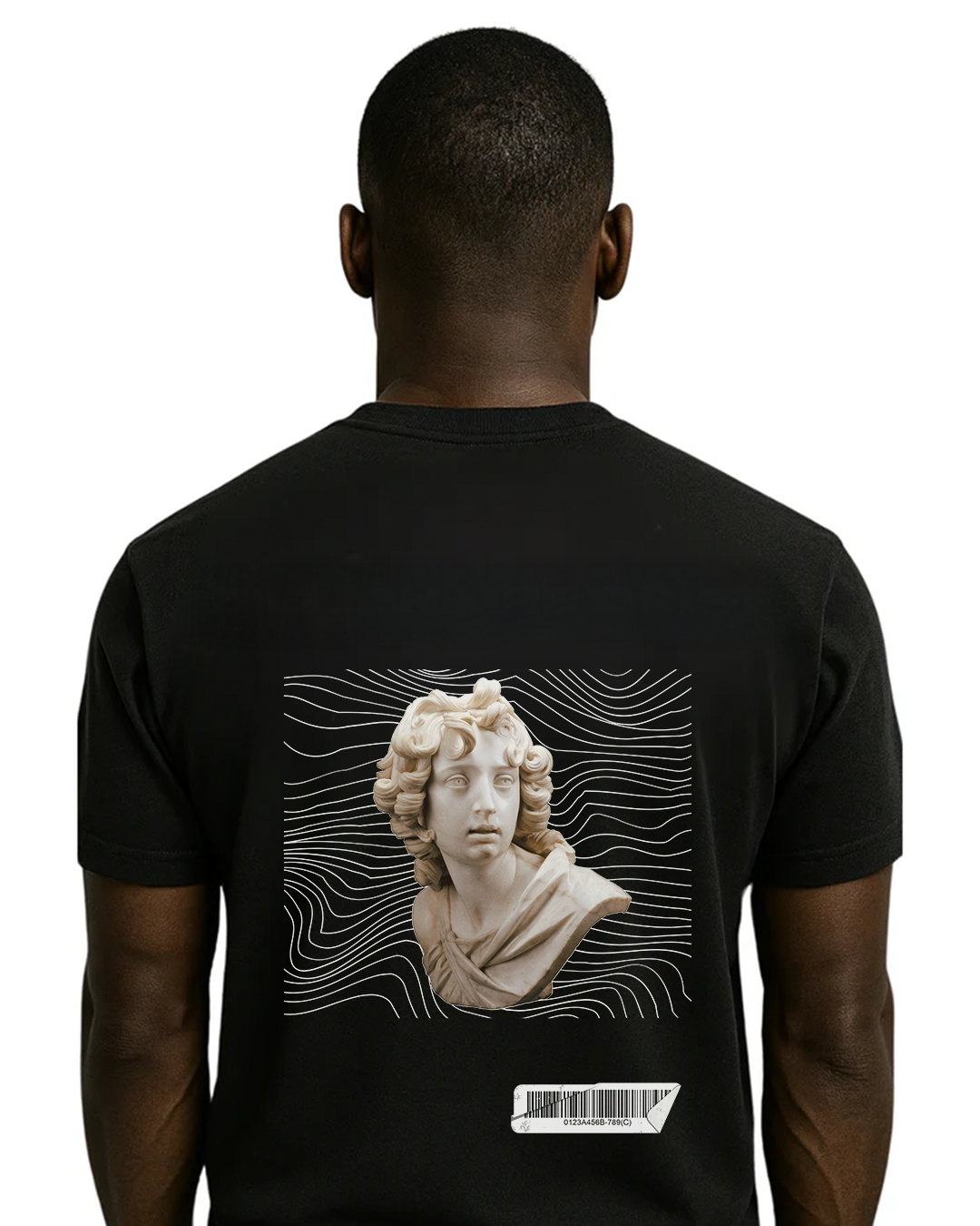 "Neo-Classic Bust Graphic Tee"