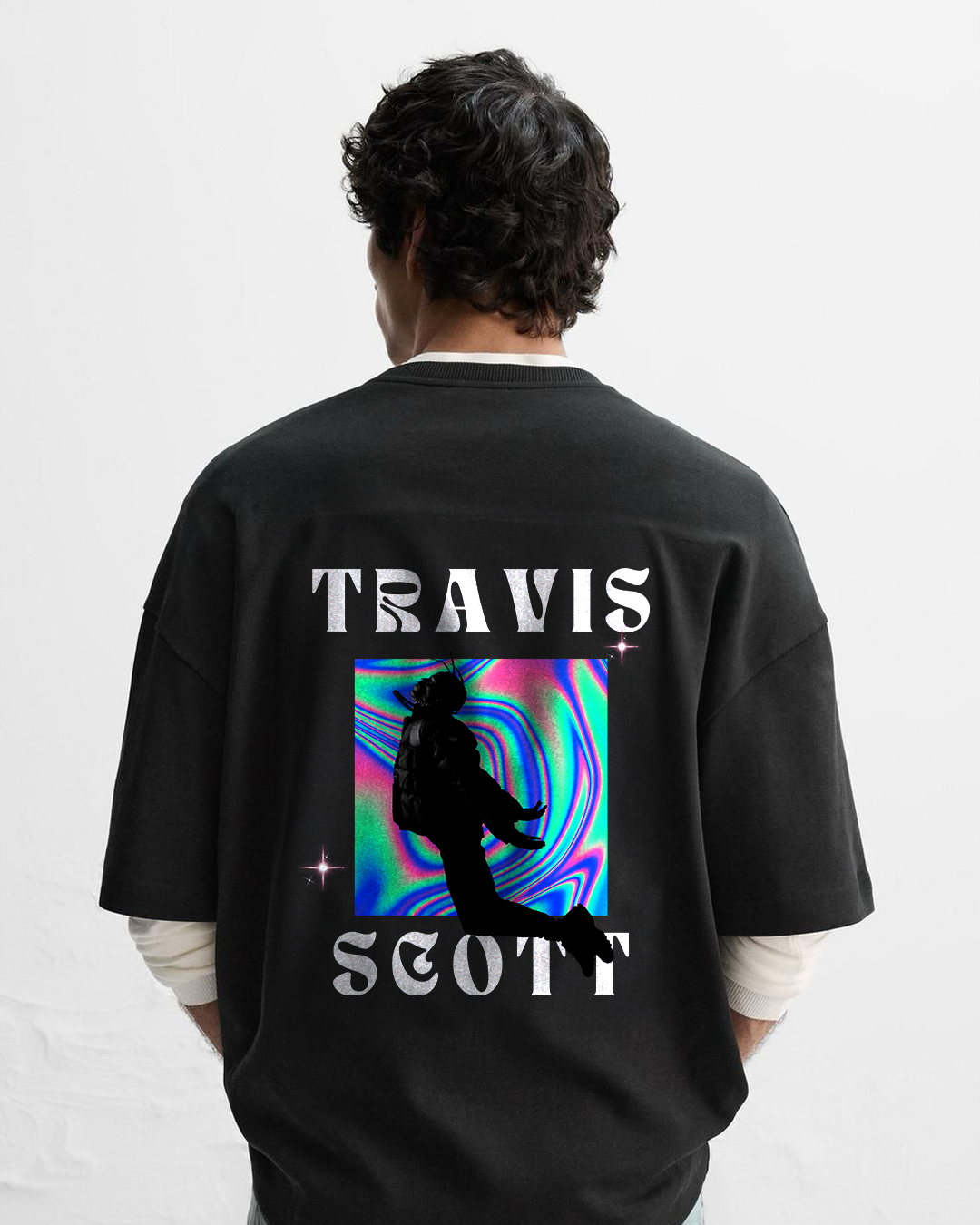 Travis Scott Holographic Silhouette Tee
